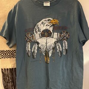 Vintage Blue Graphic T-Shirt
